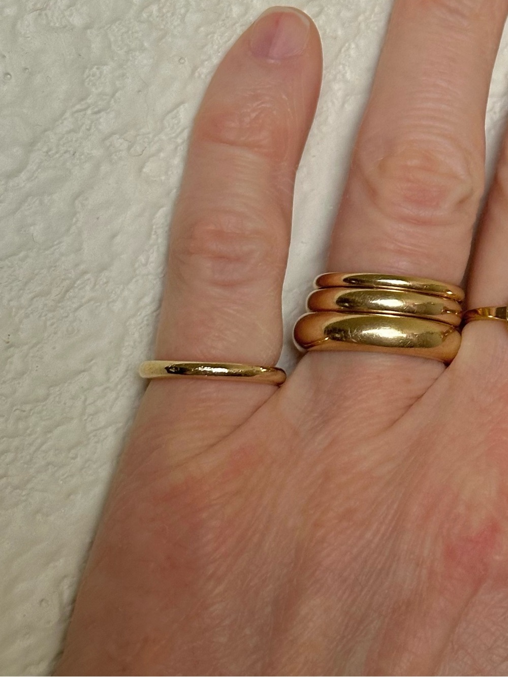14K Solid Gold Pinky Ring Size 3 - Picture 4 of 12